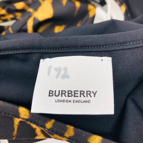 Burberry Sheld Leopard Print Logo Band Swimsuit - Picture 7 of 12